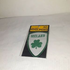 c VINTAGE NCV IRELAND SOUVENIR WOVEN BADGES SEALED